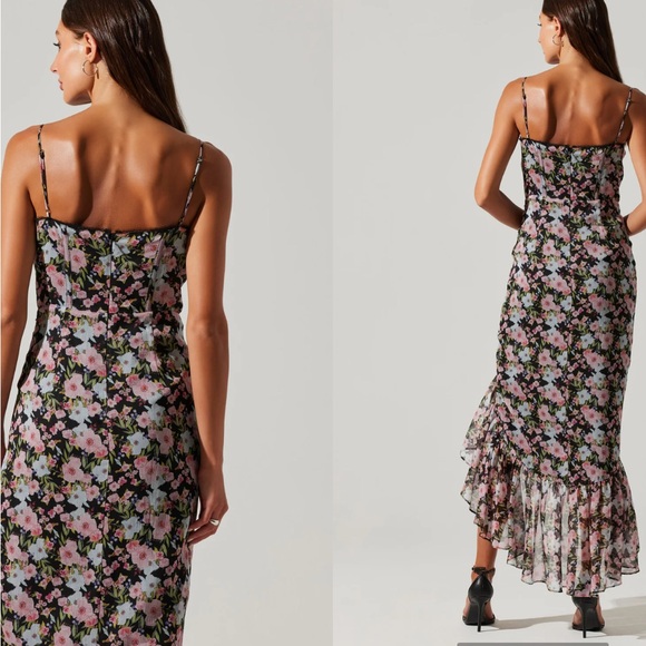 ASTR the Label Brisbane Floral Midi Dress - Picture 4 of 4